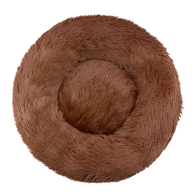 40-90cm 6 Sizes Round Pet Bed for Large Dog Bed Super Soft Cat Bed Plush Dog House for Medium Dog House Winter Warm Sleeping - CatebyPets