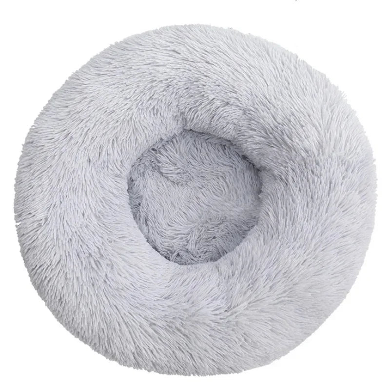 40-90cm 6 Sizes Round Pet Bed for Large Dog Bed Super Soft Cat Bed Plush Dog House for Medium Dog House Winter Warm Sleeping - CatebyPets