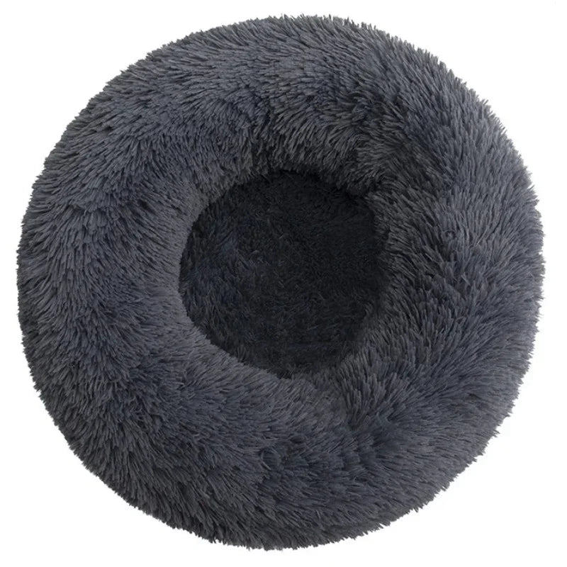 40-90cm 6 Sizes Round Pet Bed for Large Dog Bed Super Soft Cat Bed Plush Dog House for Medium Dog House Winter Warm Sleeping - CatebyPets