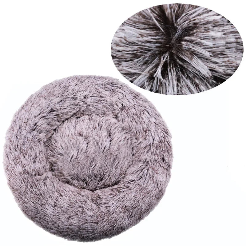 40-90cm 6 Sizes Round Pet Bed for Large Dog Bed Super Soft Cat Bed Plush Dog House for Medium Dog House Winter Warm Sleeping - CatebyPets