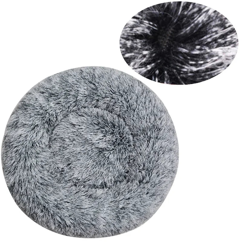 40-90cm 6 Sizes Round Pet Bed for Large Dog Bed Super Soft Cat Bed Plush Dog House for Medium Dog House Winter Warm Sleeping - CatebyPets