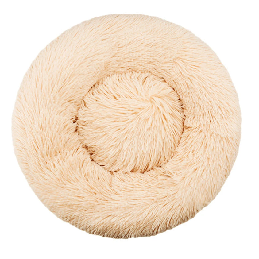 40-90cm 6 Sizes Round Pet Bed for Large Dog Bed Super Soft Cat Bed Plush Dog House for Medium Dog House Winter Warm Sleeping - CatebyPets