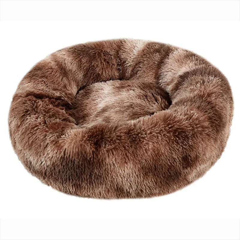 40-90cm 6 Sizes Round Pet Bed for Large Dog Bed Super Soft Cat Bed Plush Dog House for Medium Dog House Winter Warm Sleeping - CatebyPets