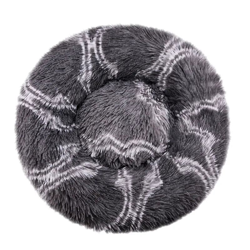 40-90cm 6 Sizes Round Pet Bed for Large Dog Bed Super Soft Cat Bed Plush Dog House for Medium Dog House Winter Warm Sleeping - CatebyPets