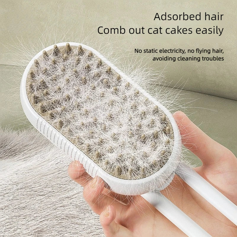 Pet Steam Brush Cat Dog Cleaning Steamy Spray Massage Beauty Comb,
 Steamy Pet Grooming Brush,
 Pet Cleaning Steam Comb,
 Steam Massage Comb for Dogs and Cats.