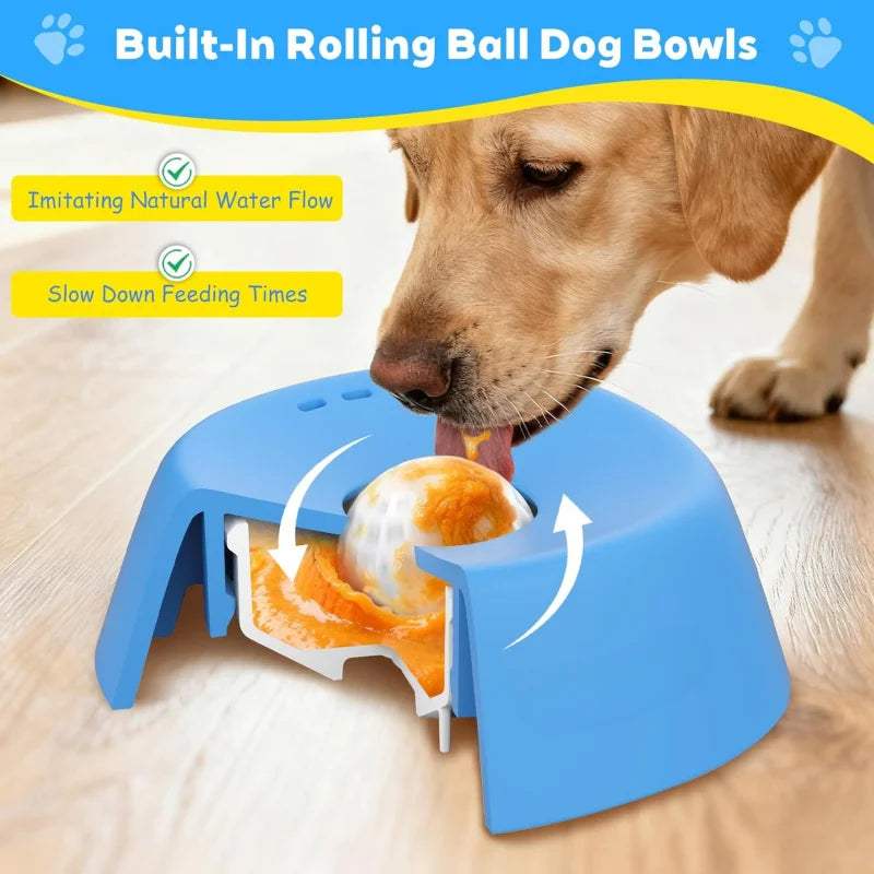 Cateby portable Anti-Choking Slow Feeder Dog Bowl - CatebyPets