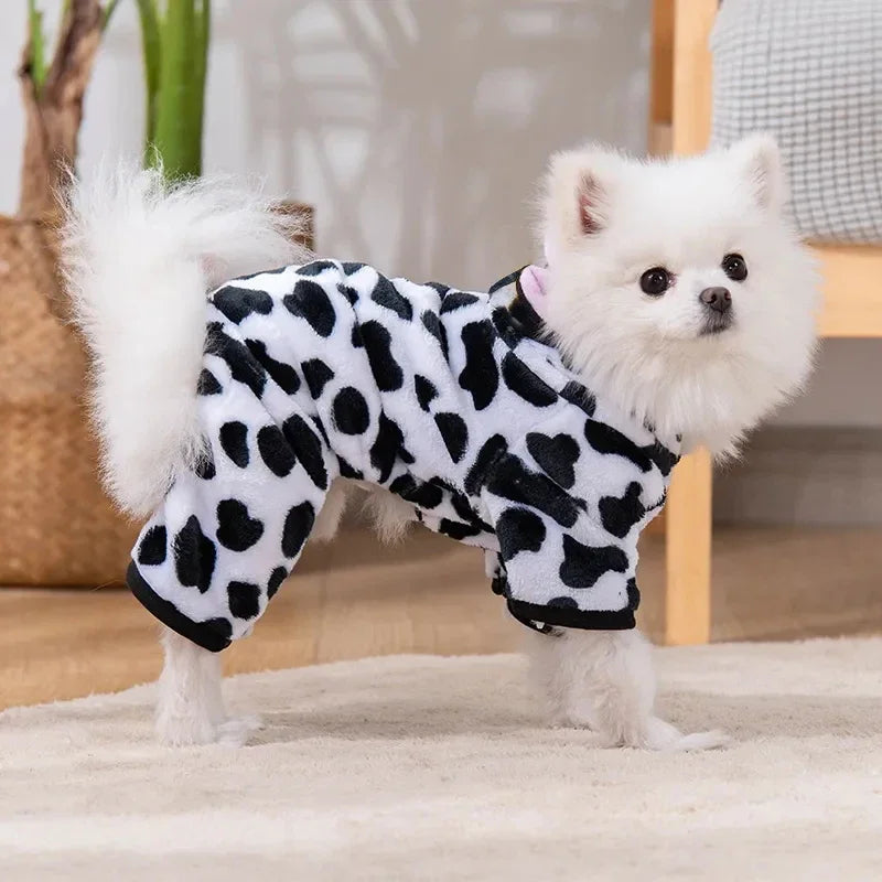 Fleece Dog Clothes Cosplay Pet Hoodies Winter Warm Dog Coat Jacket For Small Dogs Jumpsuits Chihuahua Yorkie Clothes Pet Apparel - CatebyPets