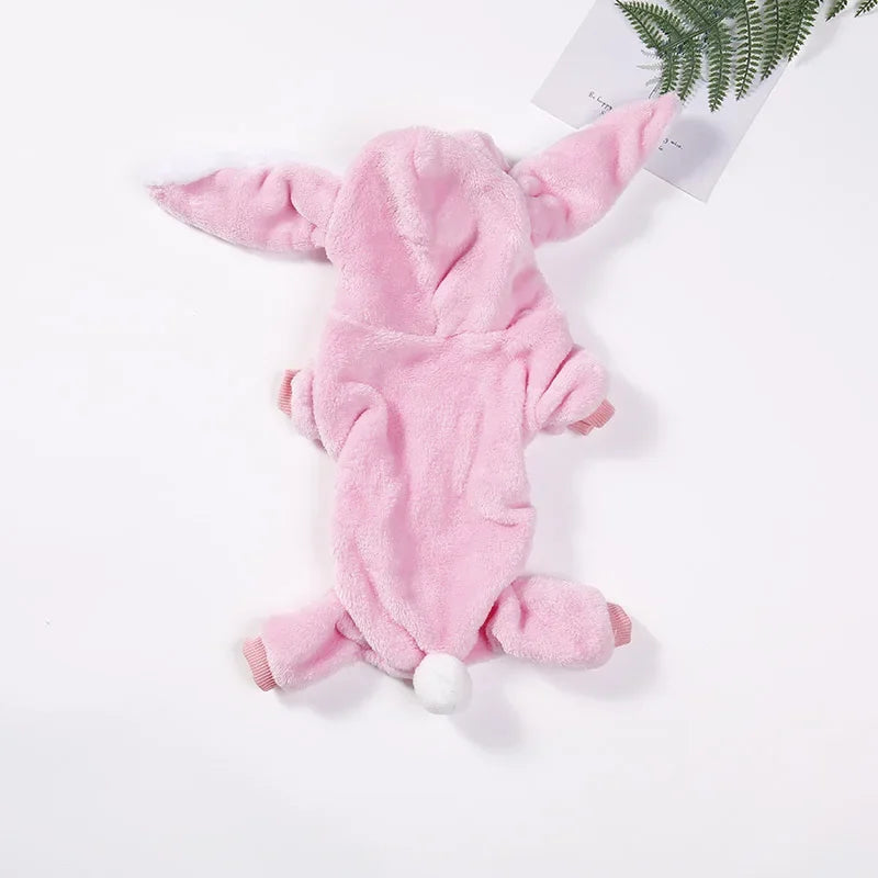 Fleece Dog Clothes Cosplay Pet Hoodies Winter Warm Dog Coat Jacket For Small Dogs Jumpsuits Chihuahua Yorkie Clothes Pet Apparel - CatebyPets
