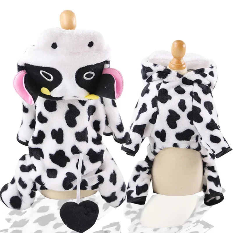 Fleece Dog Clothes Cosplay Pet Hoodies Winter Warm Dog Coat Jacket For Small Dogs Jumpsuits Chihuahua Yorkie Clothes Pet Apparel - CatebyPets