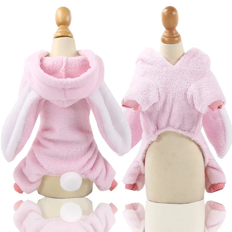 Fleece Dog Clothes Cosplay Pet Hoodies Winter Warm Dog Coat Jacket For Small Dogs Jumpsuits Chihuahua Yorkie Clothes Pet Apparel - CatebyPets