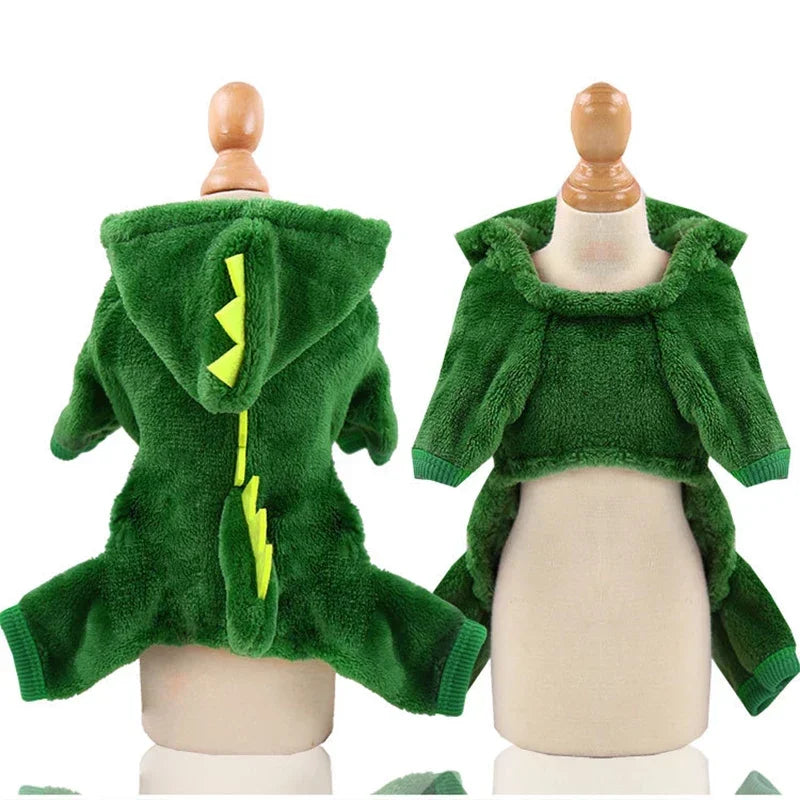 Fleece Dog Clothes Cosplay Pet Hoodies Winter Warm Dog Coat Jacket For Small Dogs Jumpsuits Chihuahua Yorkie Clothes Pet Apparel - CatebyPets