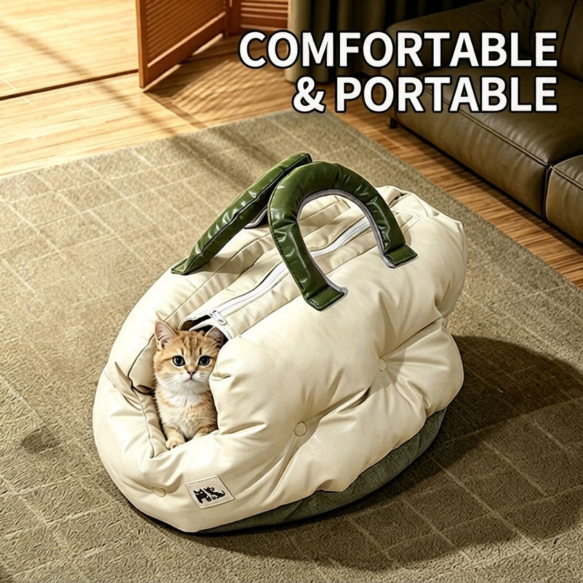 Small Pet Carrier Bag Portable Outdoor Home Kennel For Cats Dogs - CatebyPets