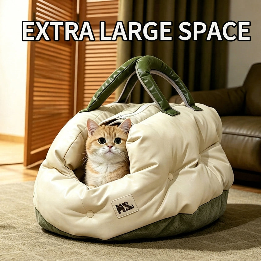 Small Pet Carrier Bag Portable Outdoor Home Kennel For Cats Dogs - CatebyPets