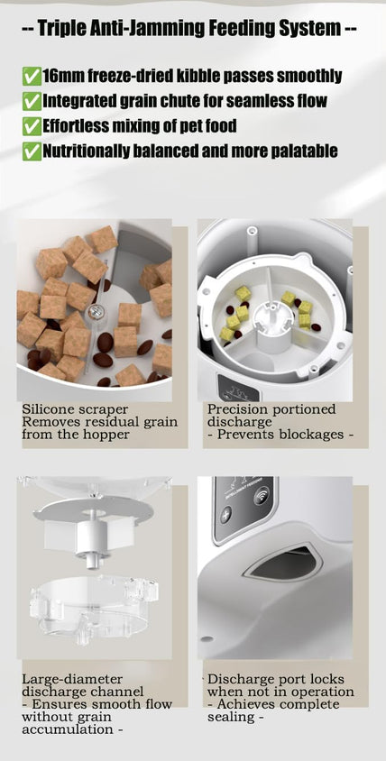 Smart Pet Feeder, 4L Capacity, App-Controlled with Bluetooth - CatebyPets