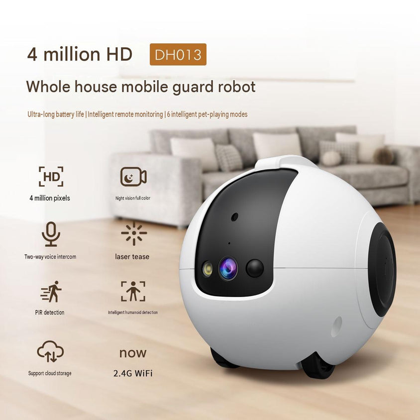 Smart Robot Cat Teaser Electric Cat Teaser WiFi Monitoring Toy - CatebyPets