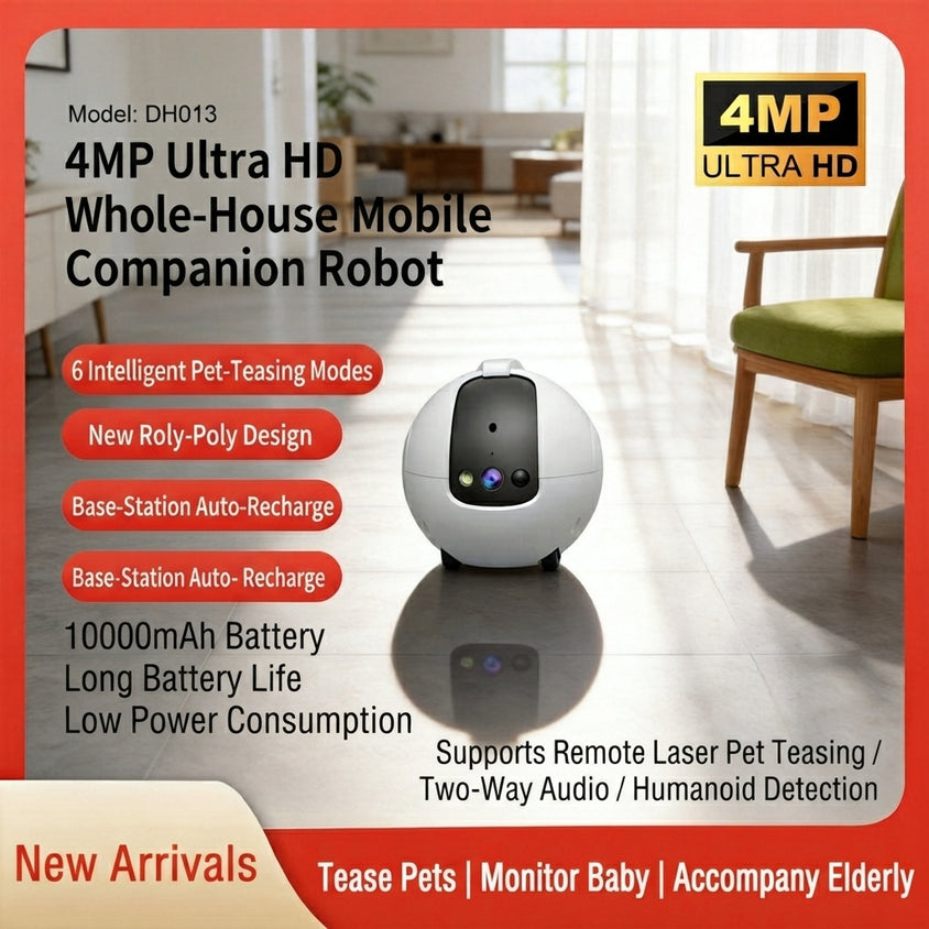 Smart Robot Cat Teaser Electric Cat Teaser WiFi Monitoring Toy - CatebyPets