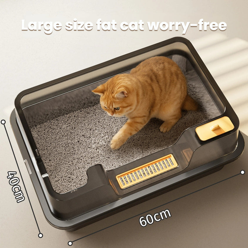 Extra Large Stainless Steel Pet Litter Box - Top Pet Store Choice - CatebyPets