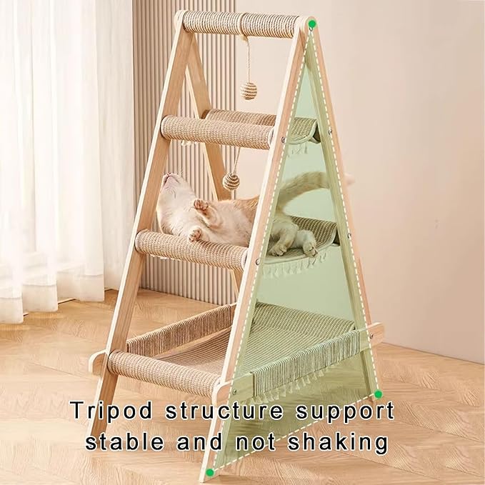 Chat Ligne Multi-Cat Hammock Tree: Ultimate Play & Rest Hub - CatebyPets