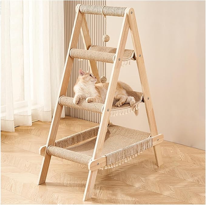 Chat Ligne Multi-Cat Hammock Tree: Ultimate Play & Rest Hub - CatebyPets