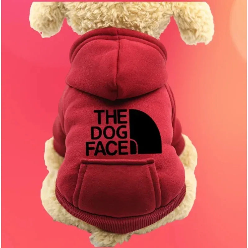 Autumn and winter sweater cowboy pocket two-legged clothes sports wind pet clothes dog cat pet clothes supplies - CatebyPets