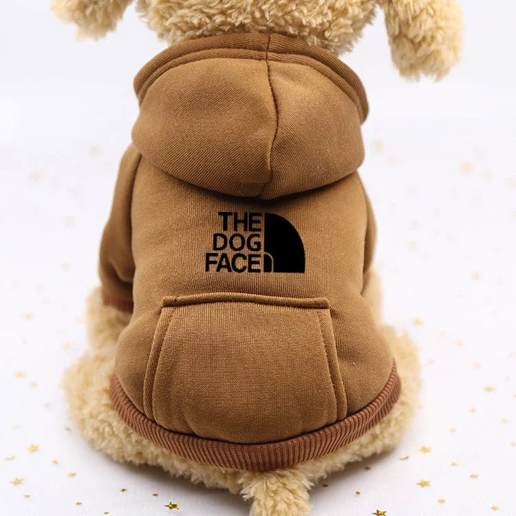 Autumn and winter sweater cowboy pocket two-legged clothes sports wind pet clothes dog cat pet clothes supplies - CatebyPets