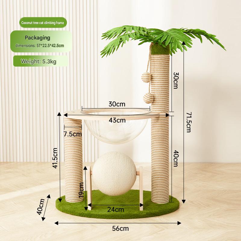 Solid Wood Cat Trees: Multiple Cat Tree Tower, Handmade Wood