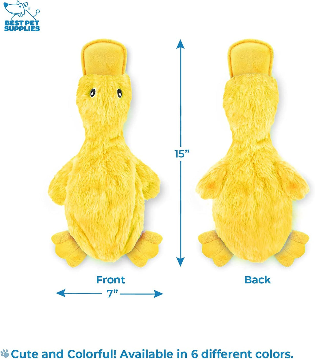 Cute No Stuffing Duck with Soft Squeaker, Fun for Indoor Puppies,
Soft Squeaker Dog Toys,
No Stuffing Dog Toys,
Indoor Puppy Toys