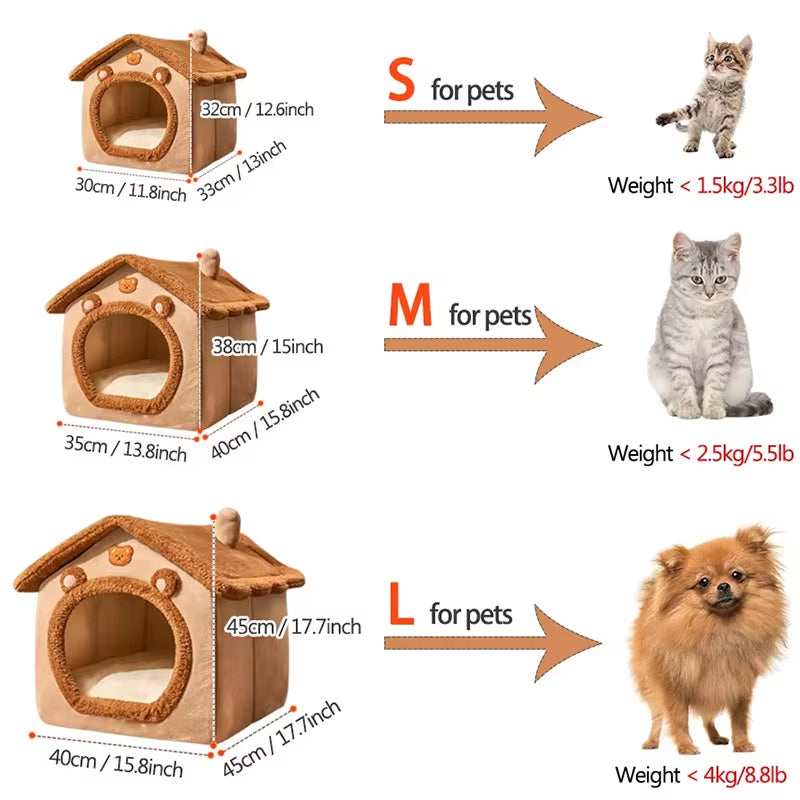 Cateby Foldable Washable & Removable Pet House - CatebyPets