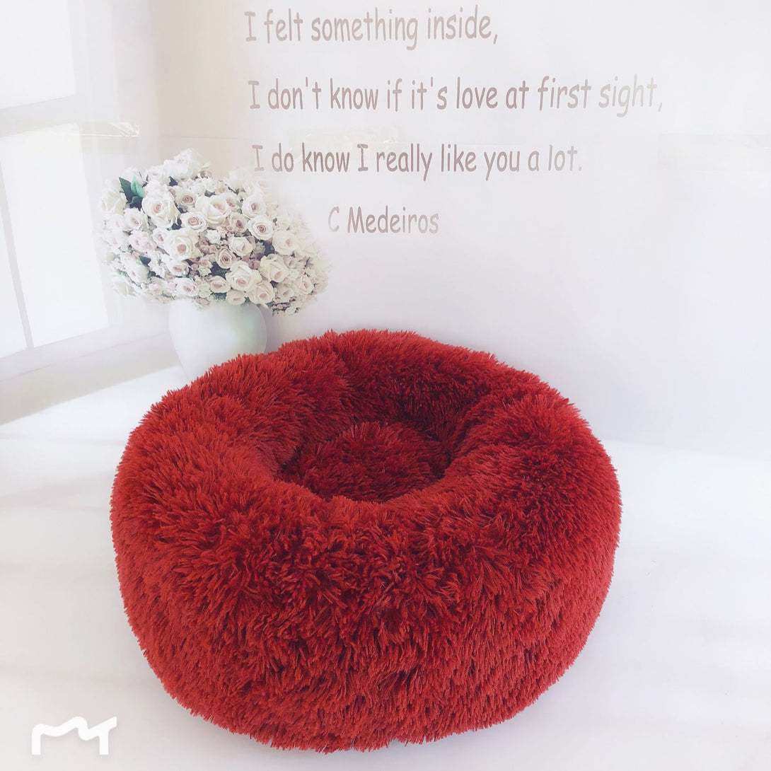 Plush Pet Nest,
 Cozy Plush Pet Bed,
 Plush Pet Nest for Dogs and Cats,
 Soft Pet Nest Bed,