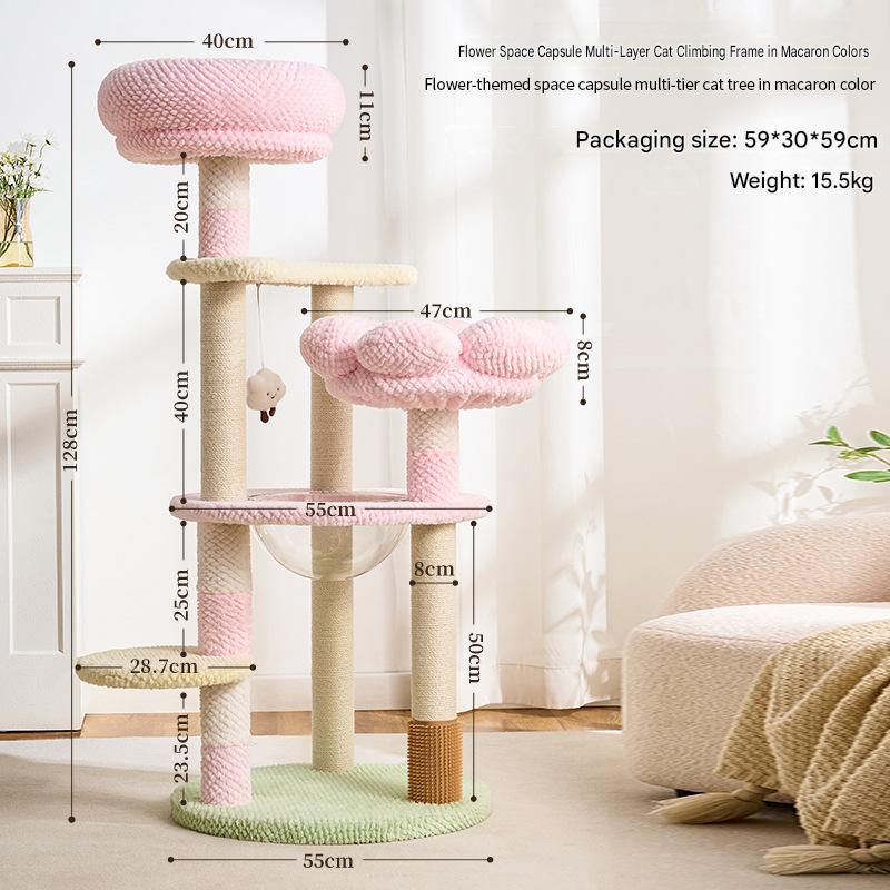 Solid Wood Cat Trees: Multiple Cat Tree Tower, Handmade Wood
