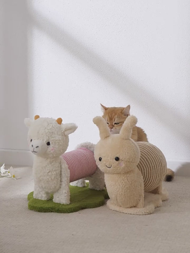 Cat Scratching Post Vertical Alpaca Snail Claw Scratch Tower
