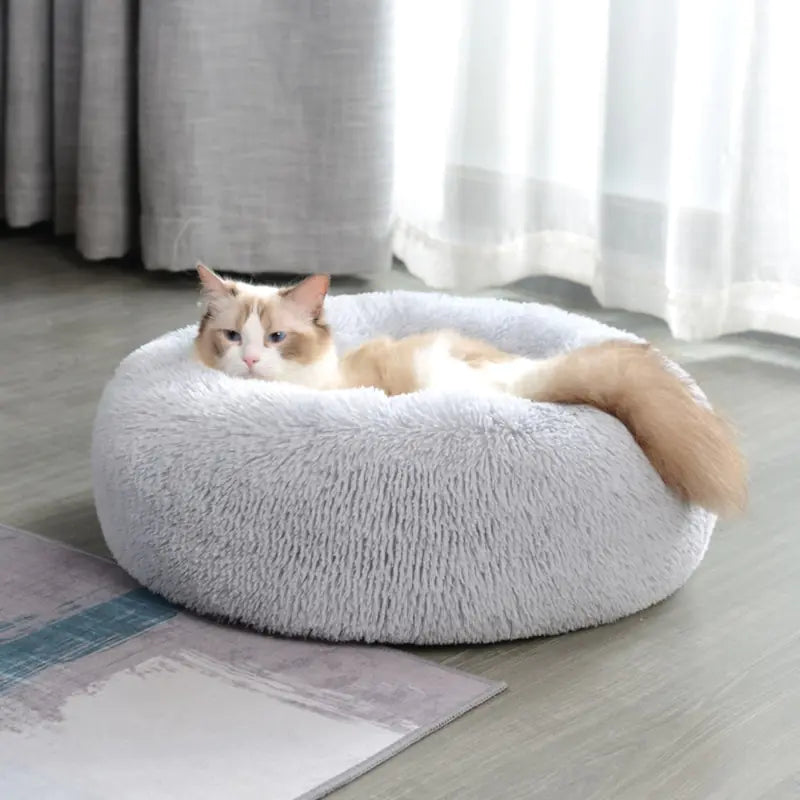 Pet Plush Bed Calming Basket,
 Calming Plush Pet Bed,
"Cozy Pet Basket Bed,
"Pet Plush Bed for Anxiety.